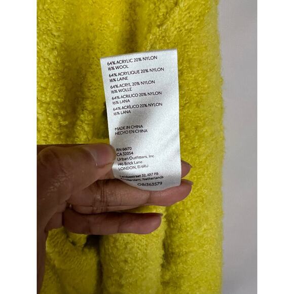 Pilcro by Anthropologie Women's Sherpa Sweater Top Size Large Boho Stretch - Picture 6 of 8